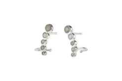 Jewellery & Jewellery Boxes|Jewellery^Nkuku Elina Labradorite Ear Climber - Silver