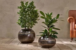 Decorative Home Accessories|Indoor Planters^Nkuku Endo Reclaimed Iron Globe Planter