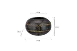 Decorative Home Accessories|Indoor Planters^Nkuku Endo Reclaimed Iron Globe Planter