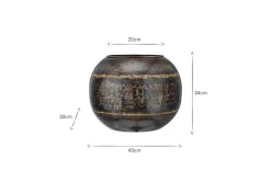 Decorative Home Accessories|Indoor Planters^Nkuku Endo Reclaimed Iron Globe Planter