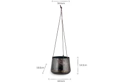 Decorative Home Accessories|Hanging Planters^Nkuku Endo Reclaimed Iron Hanging Planter
