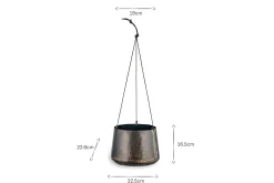 Decorative Home Accessories|Hanging Planters^Nkuku Endo Reclaimed Iron Hanging Planter
