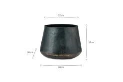 Indoor Planters|Garden Planters^Nkuku Endo Reclaimed Iron Planter