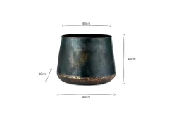 Indoor Planters|Garden Planters^Nkuku Endo Reclaimed Iron Planter