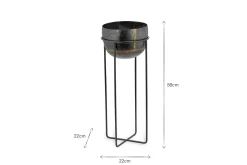 Decorative Home Accessories|Indoor Planters^Nkuku Endo Reclaimed Iron Planter Stand