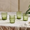 Everyday Glassware|Tumblers^Nkuku Fali Tumbler - Olive - (Set of 4)