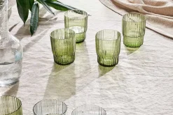 Everyday Glassware|Tumblers^Nkuku Fali Tumbler - Olive - (Set of 4)