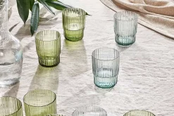 Everyday Glassware|Tumblers^Nkuku Fali Tumbler - Olive - (Set of 4)