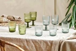 Everyday Glassware|Tumblers^Nkuku Fali Tumbler - Olive - (Set of 4)