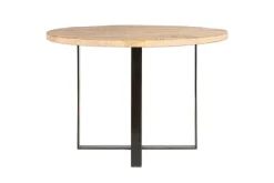 Kitchen & Dining|Dining Tables^Nkuku Fia Mango Wood Round Dining Table
