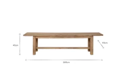 Hallway & Bootroom|Bedroom^Nkuku Fioni Reclaimed Wood Bench - Natural