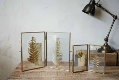 Decorative Home Accessories|Desk Accessories^Nkuku Folded Danta Frame - Antique Brass