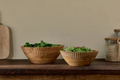 Serving Bowls|Bowls & Trays^Nkuku Gavivi Mango Wood Bowl - Natural