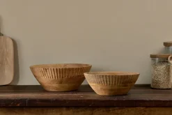 Serving Bowls|Bowls & Trays^Nkuku Gavivi Mango Wood Bowl - Natural