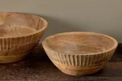 Serving Bowls|Bowls & Trays^Nkuku Gavivi Mango Wood Bowl - Natural