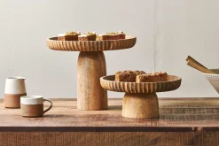Decorative Home Accessories|Bowls & Trays^Nkuku Gavivi Mango Wood Stand