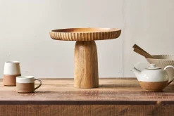 Decorative Home Accessories|Bowls & Trays^Nkuku Gavivi Mango Wood Stand