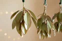 Baubles & Tree Decorations|New Christmas^Nkuku Geeti Baubles - Soft Green (Set of 4)