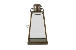 Lanterns|Candles & Candleholders^Nkuku Giva Lantern - Antique Brass