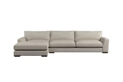 Sofa Collections^Nkuku Guddu Grand Left Hand Chaise Sofa Brera Linen Natural