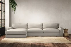 Sofa Collections^Nkuku Guddu Grand Left Hand Chaise Sofa Brera Linen Natural