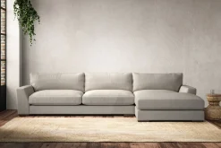 Sofa Collections^Nkuku Guddu Grand Right Hand Chaise Sofa Brera Linen Natural