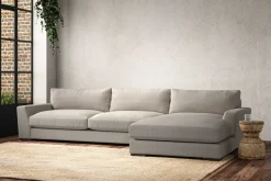 Sofa Collections^Nkuku Guddu Grand Right Hand Chaise Sofa Brera Linen Natural