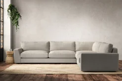 Corner Sofas|Sofa Collections^Nkuku Guddu Grand Right Hand Corner Sofa Brera Linen Natural