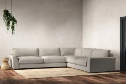 Corner Sofas|Sofa Collections^Nkuku Guddu Grand Right Hand Corner Sofa Brera Linen Natural