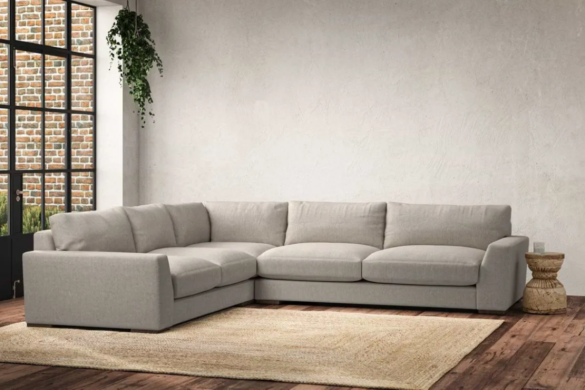 Corner Sofas|Sofa Collections^Nkuku Guddu Large Left Hand Corner Sofa Brera Linen Natural