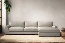 Sofa Collections^Nkuku Guddu Large Right Hand Chaise Sofa Brera Linen Natural