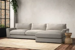 Sofa Collections^Nkuku Guddu Large Right Hand Chaise Sofa Brera Linen Natural
