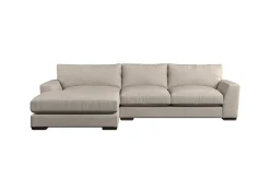 Sofa Collections^Nkuku Guddu Medium Left Hand Chaise Sofa Brera Linen Natural
