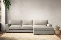 Sofa Collections^Nkuku Guddu Medium Right Hand Chaise Sofa Brera Linen Natural