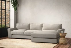 Sofa Collections^Nkuku Guddu Medium Right Hand Chaise Sofa Brera Linen Natural