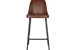 Kitchen & Dining|Bar Stools & Bar Chairs^Nkuku Harsha Leather Counter Chair - Chocolate Brown