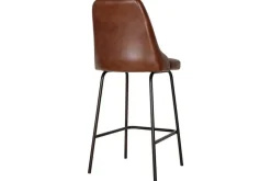 Kitchen & Dining|Bar Stools & Bar Chairs^Nkuku Harsha Leather Counter Chair - Chocolate Brown
