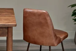 Home Office|Kitchen & Dining^Nkuku Harsha Leather Dining Chair - Chocolate Brown