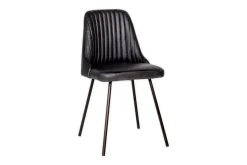 Home Office|Kitchen & Dining^Nkuku Harsha Leather Dining Chair - Aged Black