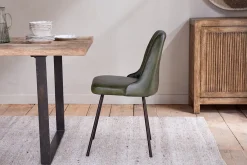 Home Office|Kitchen & Dining^Nkuku Harsha Leather Dining Chair - Rich Green
