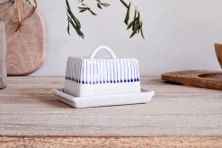Pantry|Breakfast Accessories^Nkuku Iba Butter Dish - Indigo