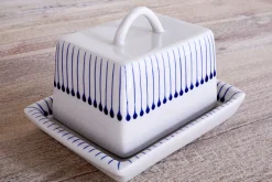 Pantry|Breakfast Accessories^Nkuku Iba Butter Dish - Indigo