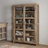 Kitchen & Dining|Cabinets & Sideboards^Nkuku Ibo Reclaimed Wood & Glass Cabinet - Natural - Wide