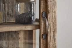Kitchen Storage|Kitchen & Dining^Nkuku Ibo Reclaimed Wood & Glass Cabinet - Natural - Tall