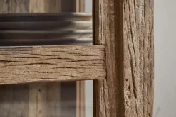 Kitchen Storage|Kitchen & Dining^Nkuku Ibo Reclaimed Wood & Glass Cabinet - Natural - Tall