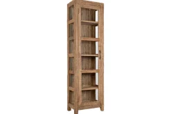 Kitchen Storage|Kitchen & Dining^Nkuku Ibo Reclaimed Wood & Glass Cabinet - Natural - Tall