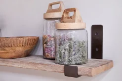 Home Office|Hallway & Bootroom^Nkuku Ibo Reclaimed Wood & Iron Shelf - Natural