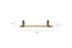 Home Office|Hallway & Bootroom^Nkuku Ibo Reclaimed Wood & Iron Shelf - Natural