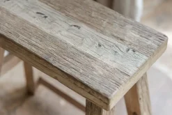 Living|Side Tables^Nkuku Ibo Reclaimed Wood Low Stool - Natural