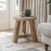 Living|Side Tables^Nkuku Ibo Reclaimed Wood Round Side Table - Natural